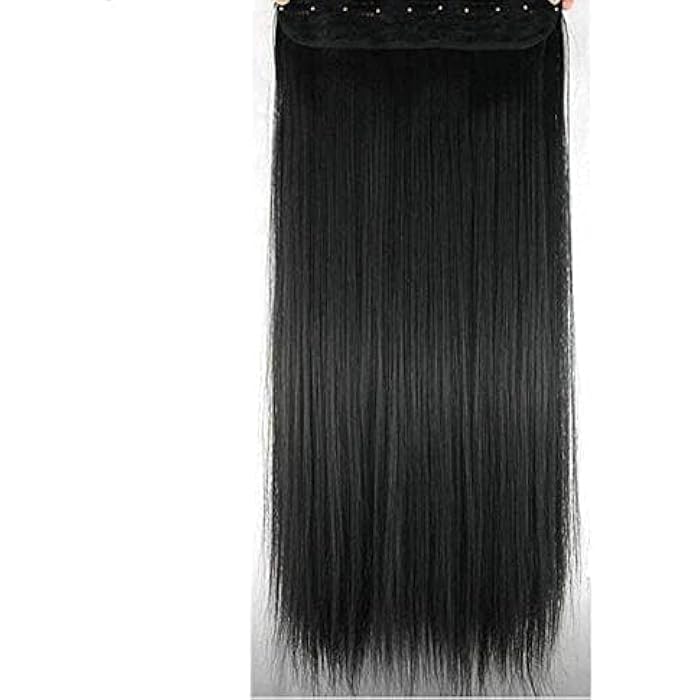 DILLARDS 20Inch Natural Long Black Straight Hair Extension For Women - Image 2